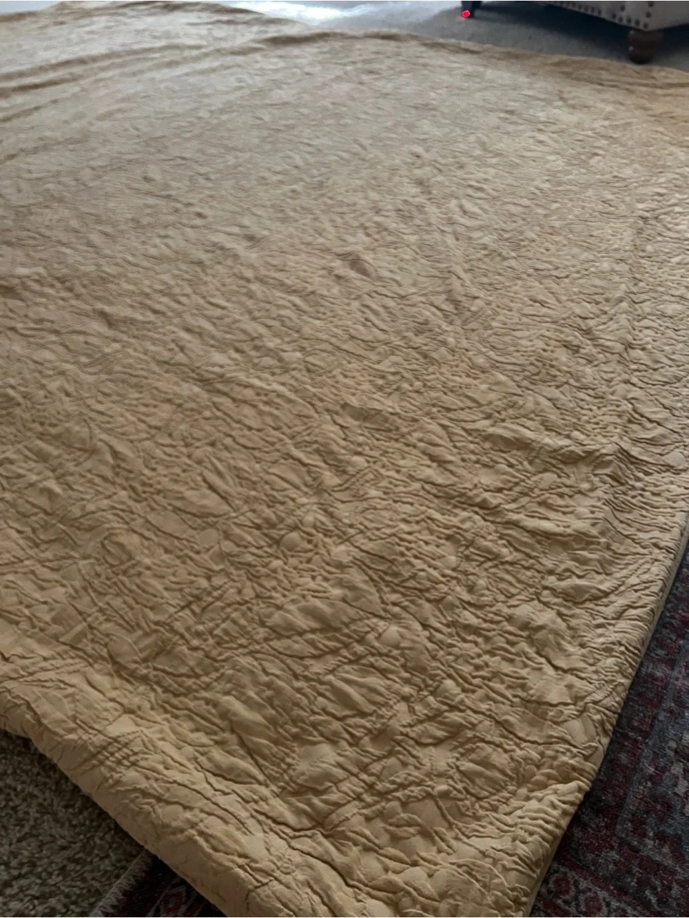 Pottery Barn Mustard Yellow Quilted Duvet Cover